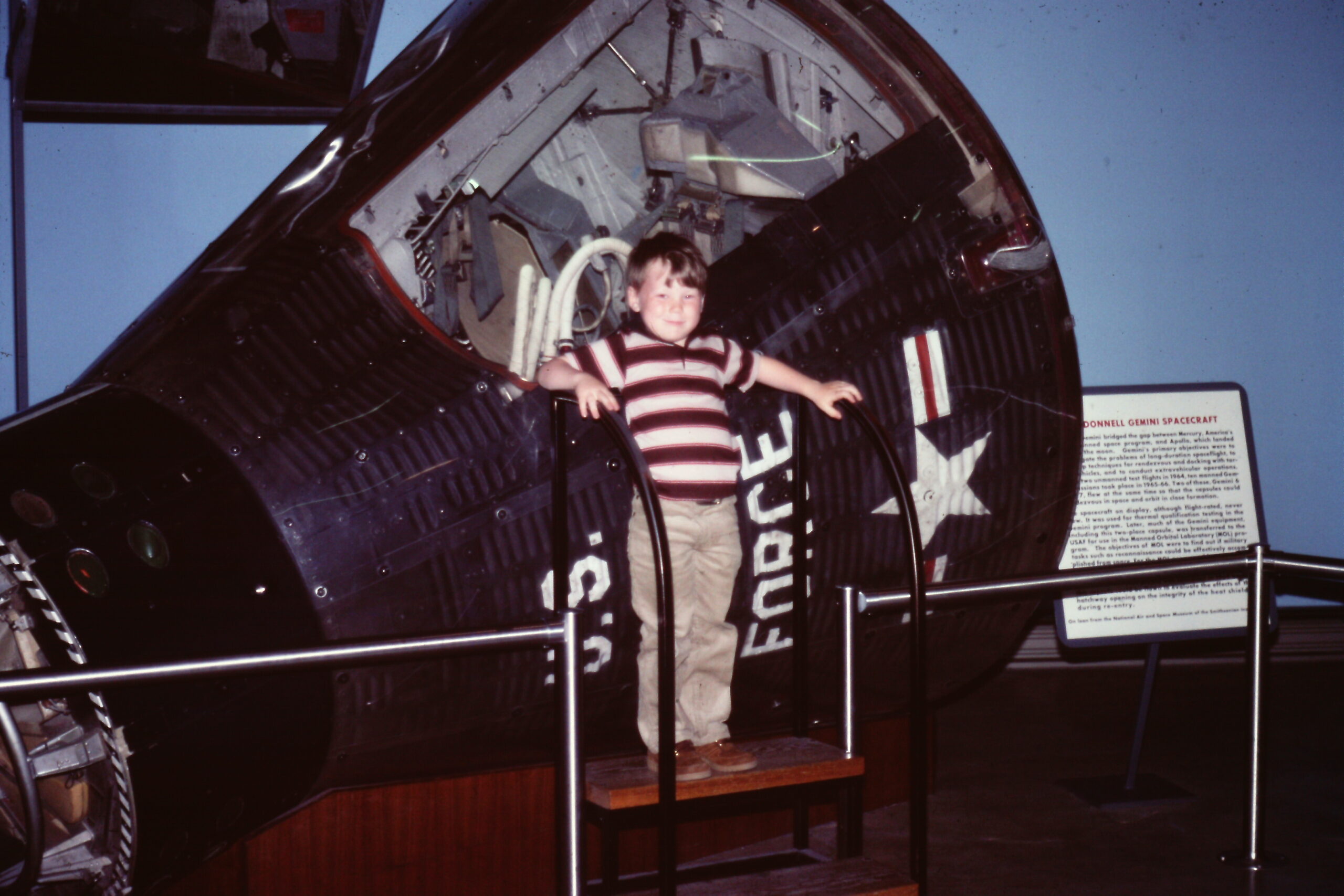 Me with a space capsule in 1983